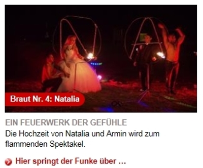 Feuershow bei 4 Hochzeiten und eine Traumreise